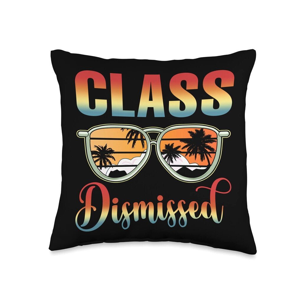 7065 Last Day of School Shirt Teachers Off Duty Class Dismissed Throw